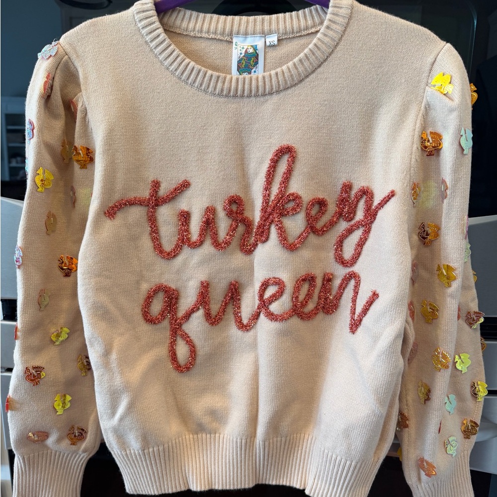 NWOT XS Turkey Queen Sweater
